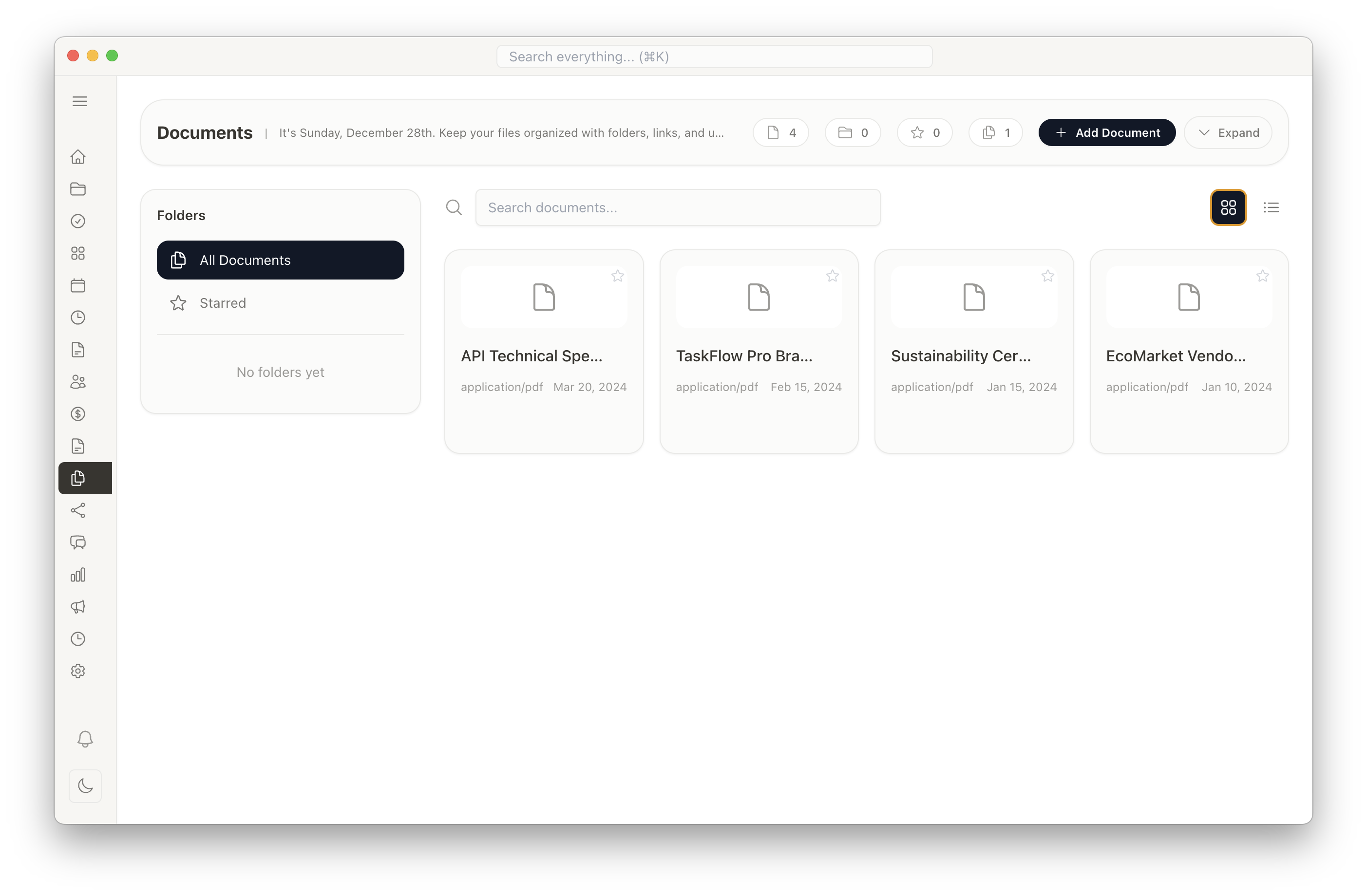 Document Management View
